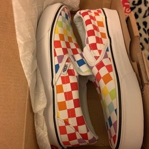 Vans rainbow check